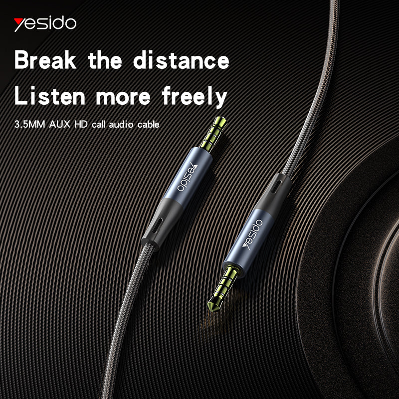 Aux cable YESIDO YAU43 BLACK