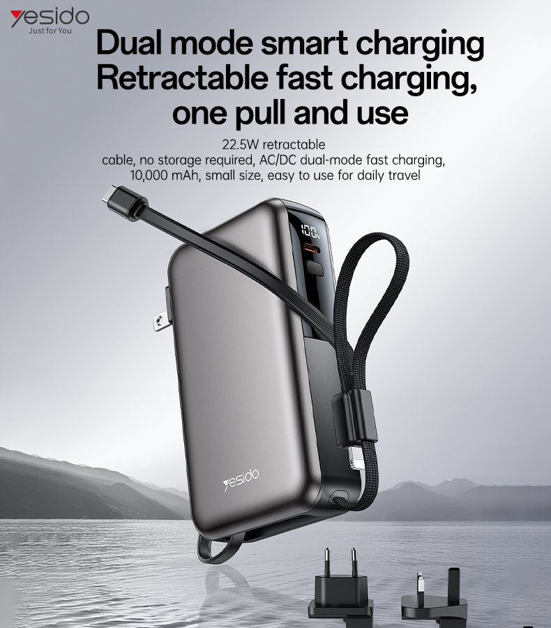 Power bank YESIDO YP90E GRAY