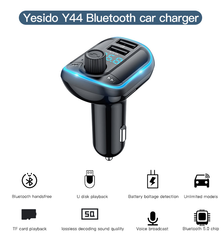 Car charger YESIDO Y44 BLACK