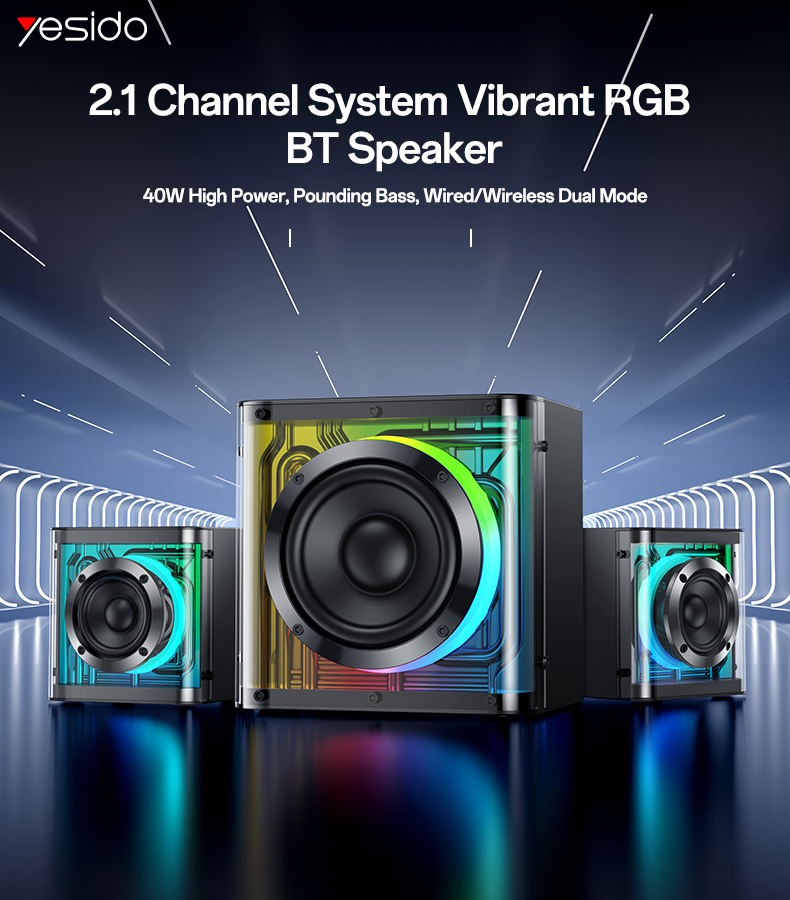 SPEAKER YESIDO YSW41 Black