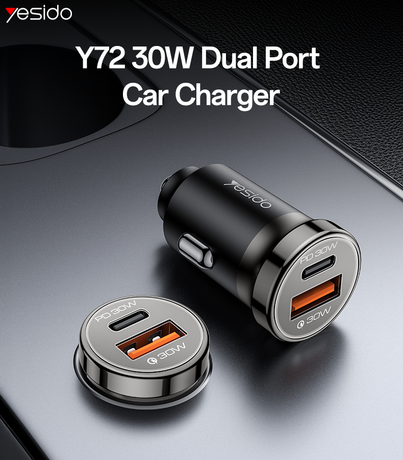 Car charger YESIDO Y72 BLACK