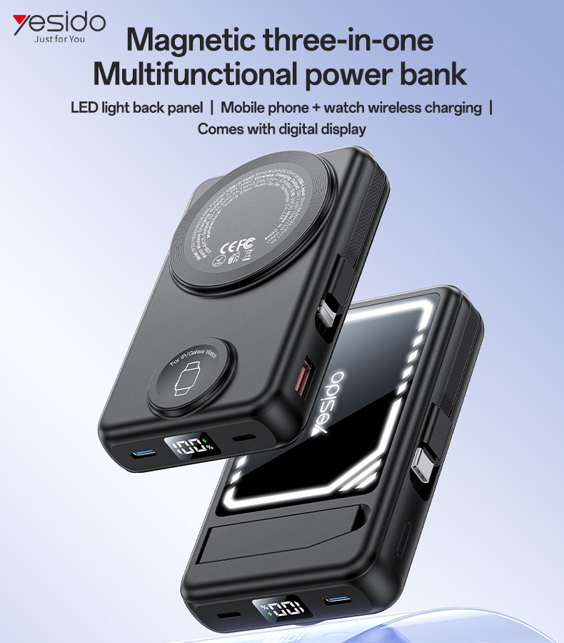 Power bank YESIDO YP79 BLACK