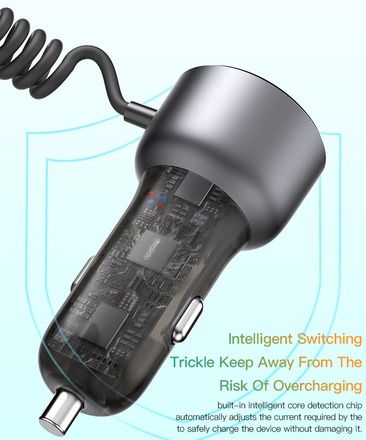 Car charger YESIDO Y57 BLACK