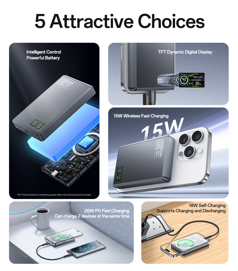 Power bank YESIDO YP91 GRAY