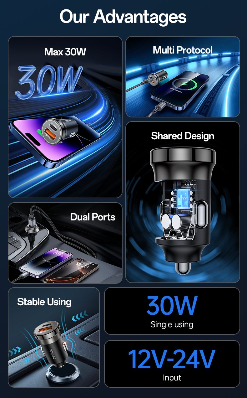 Car charger YESIDO Y72 BLACK
