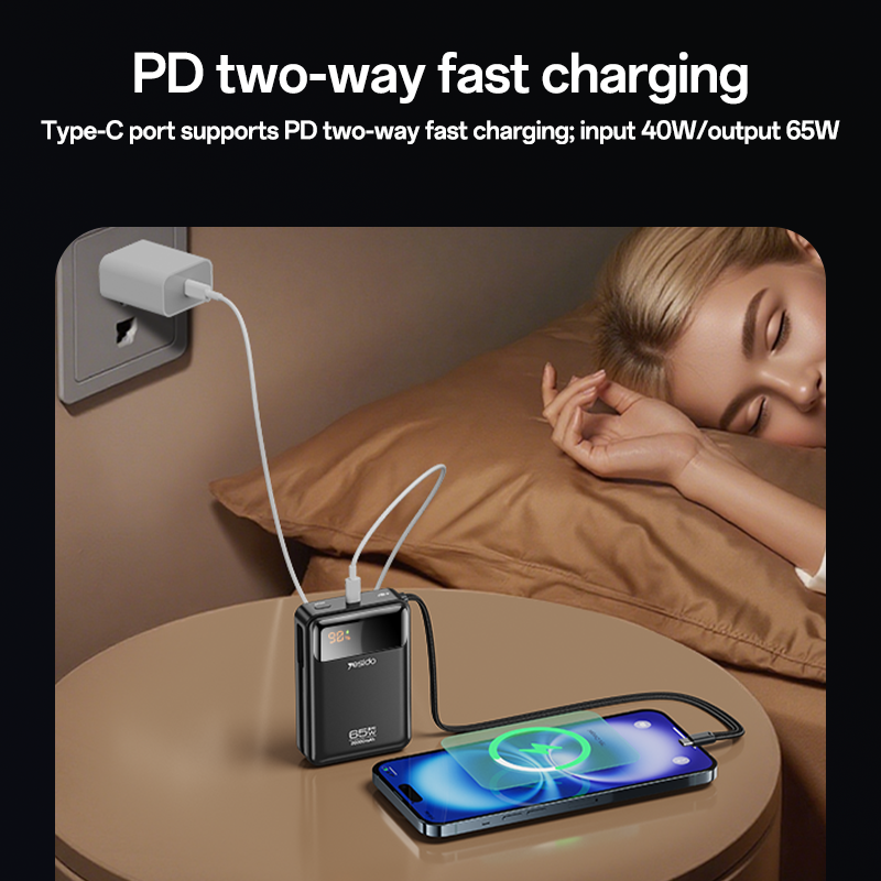 Power bank YESIDO YP97 BLACK