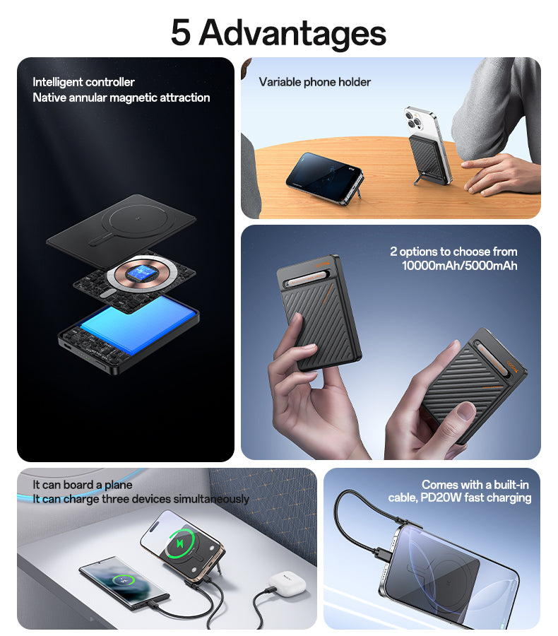 Power bank YESIDO YP78 BLACK