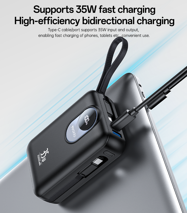 Power bank YESIDO YP94 BLACK
