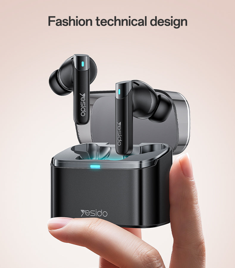 AIRPOD YESIDO TWS33 BLACK