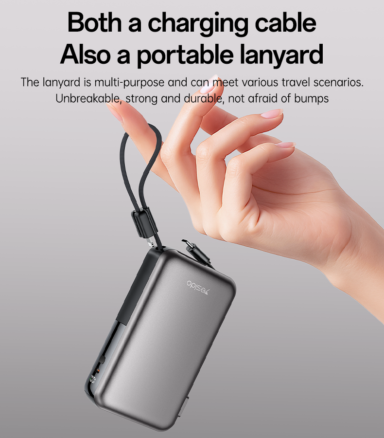 Power bank YESIDO YP90E GRAY