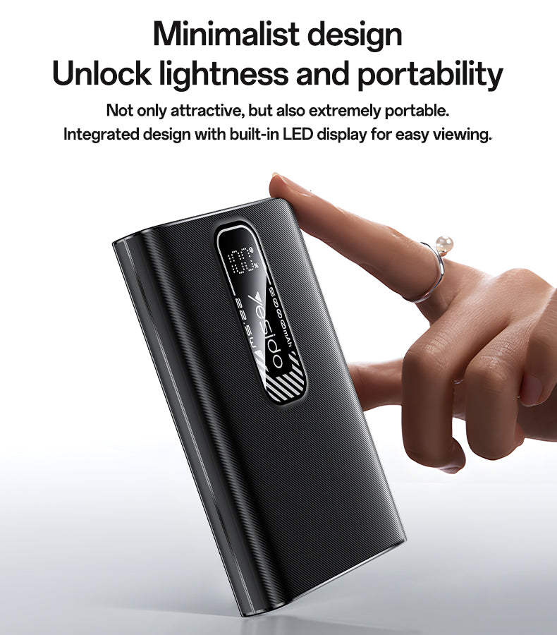 Power bank YESIDO YP91 GRAY