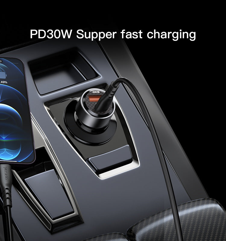 Car charger YESIDO Y55 BLACK