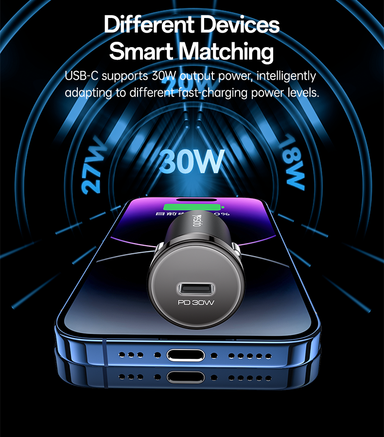 CAR CHARGER YESIDO Y74 Black