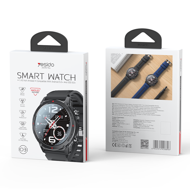 Sports Watch YESIDO IO31 BLACK
