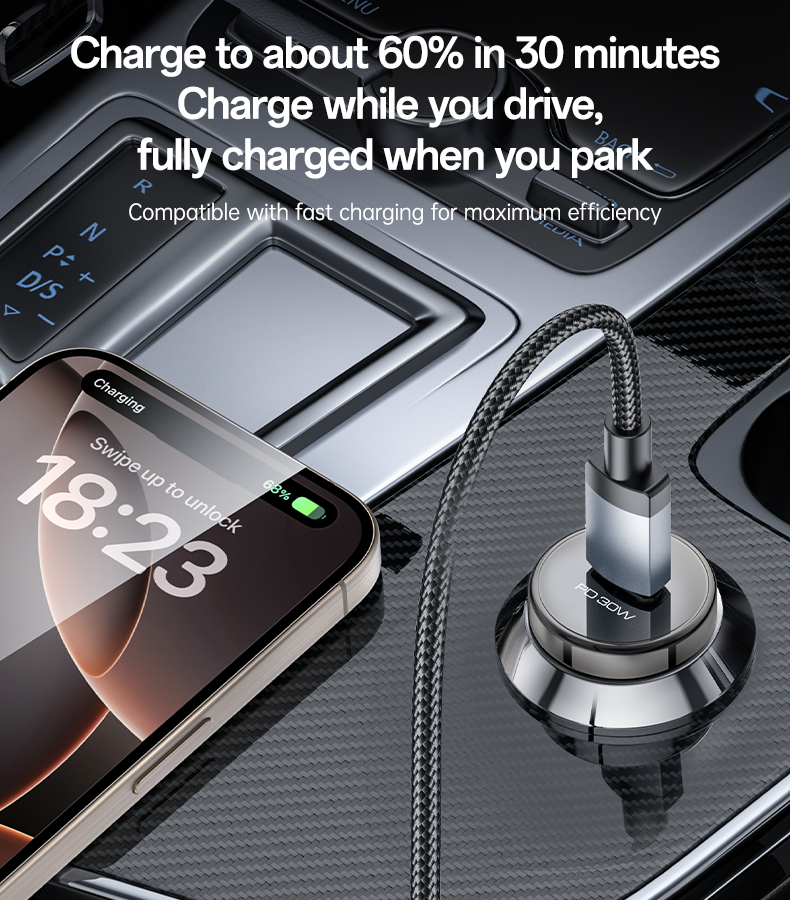 CAR CHARGER YESIDO Y74 Black
