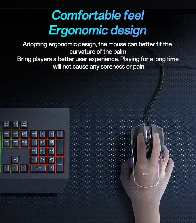 Mouse YESIDO KB20 BLACK