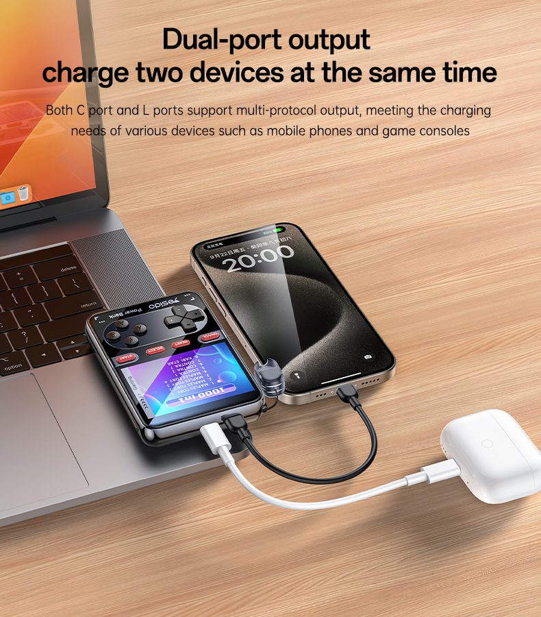 Power bank YESIDO YP87 BLACK