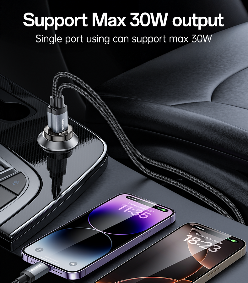 Car charger YESIDO Y72 BLACK