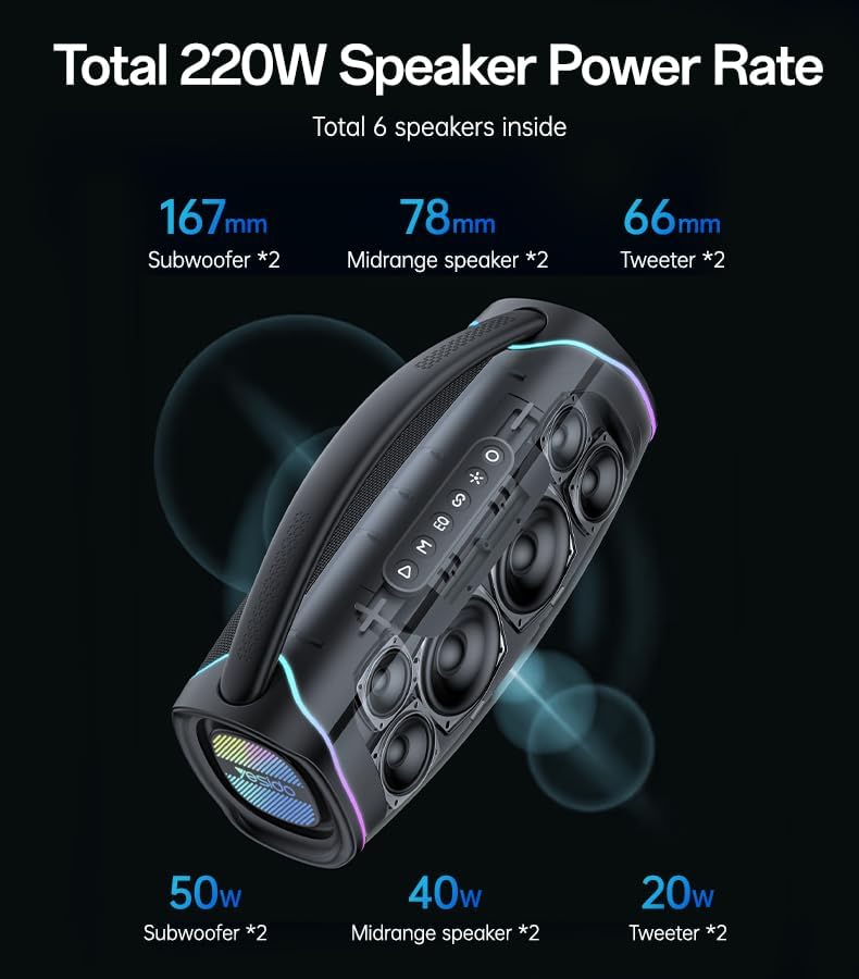 SPEAKER YESIDO YSW39 BLACK