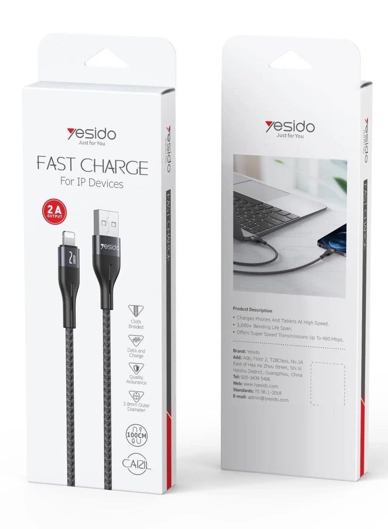CABLE YESIDO CA121L BLACK