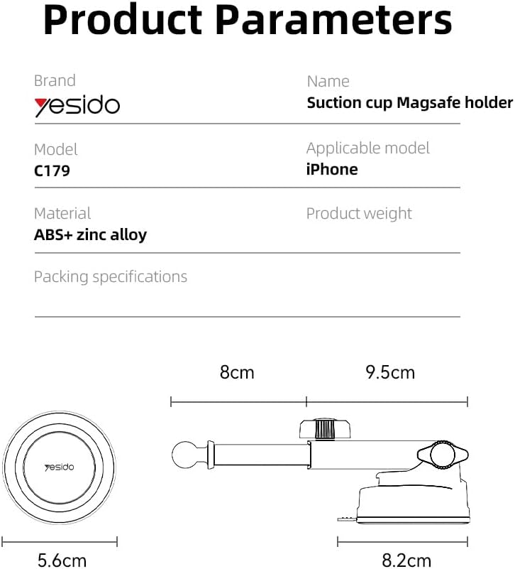 HOLDER YESIDO C179 BLACK