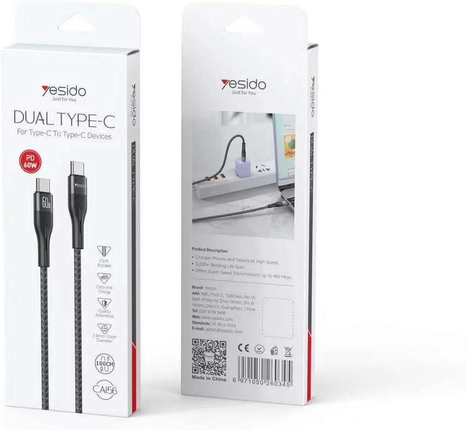 CABLE YESIDO CA156 BLACK