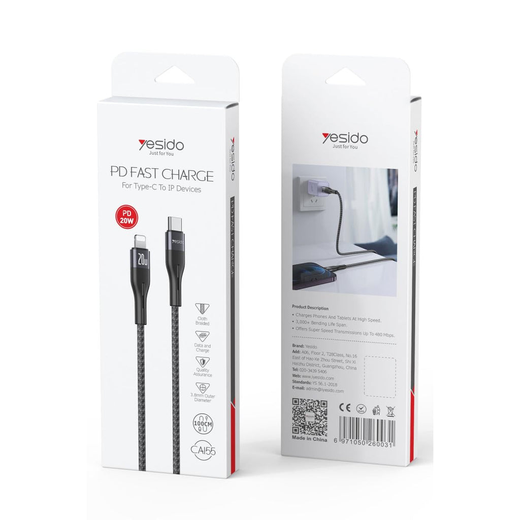 CABLE YESIDO CA115 BLACK
