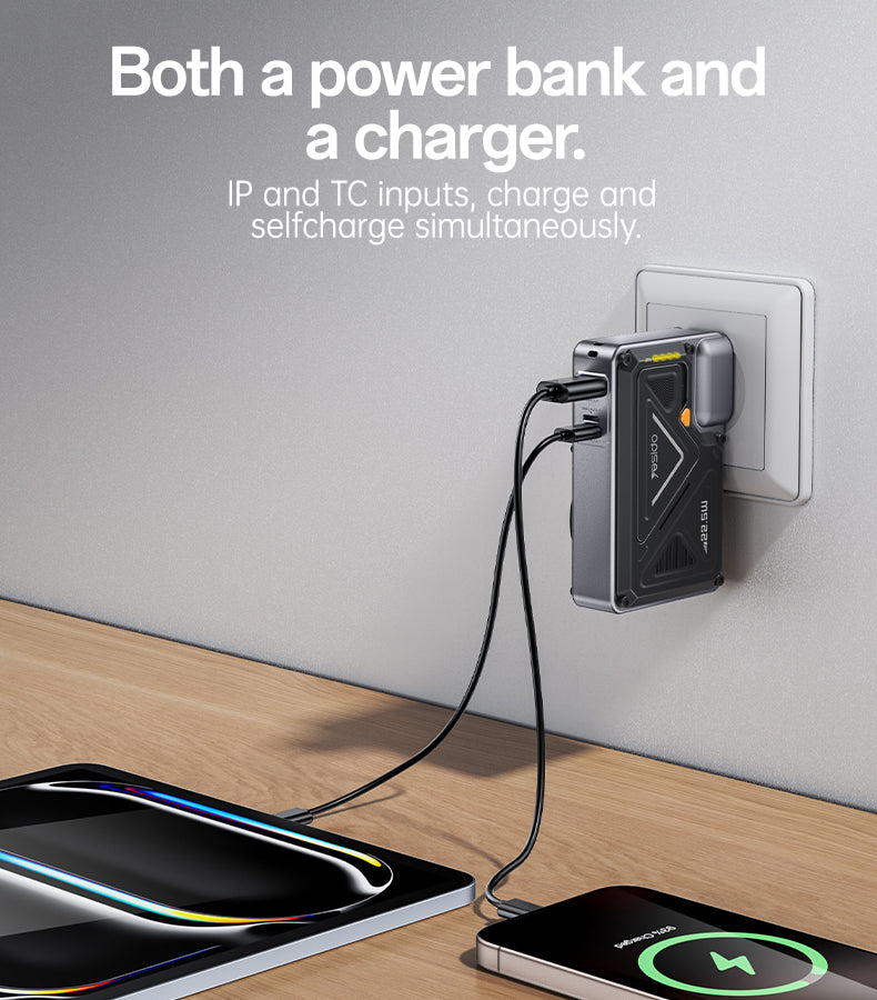 Power bank YESIDO YP89-EU BLACK
