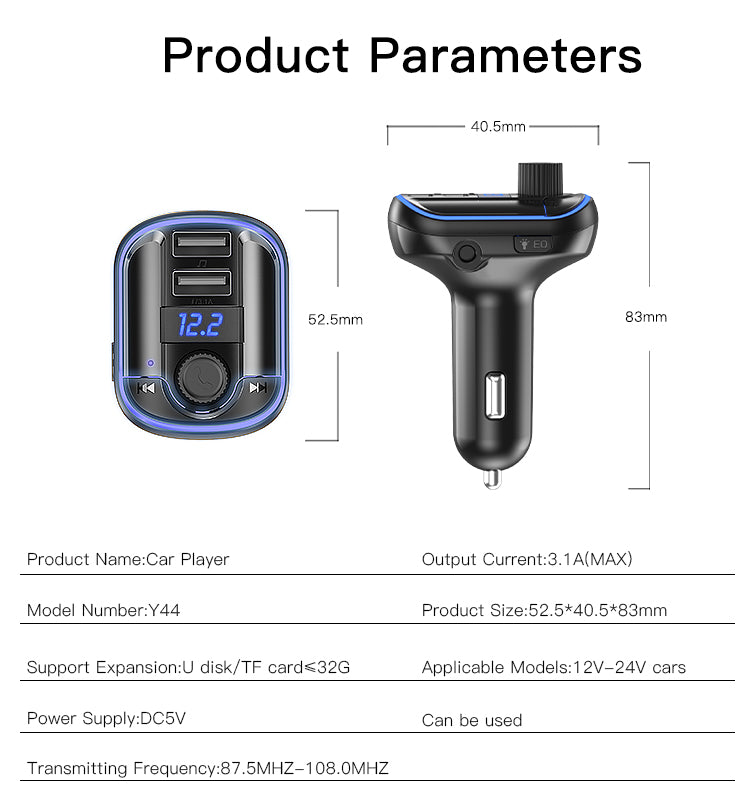 Car charger YESIDO Y44 BLACK