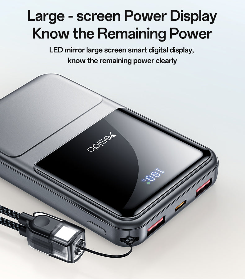 Power bank YESIDO YP96 SILVER