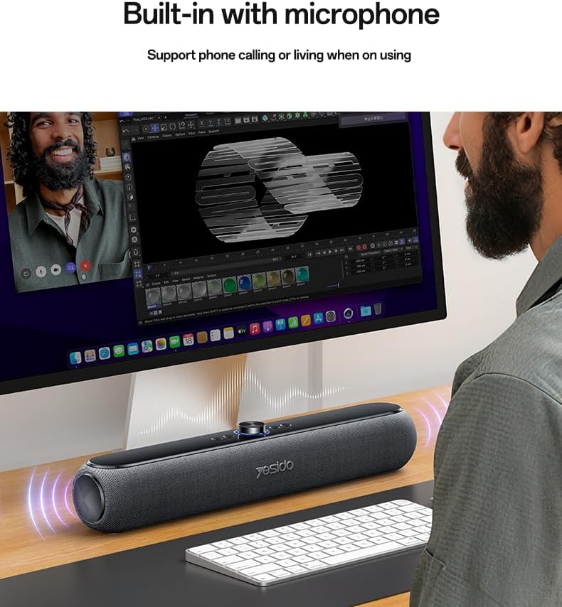 SPEAKER YESIDO YSW42 Black