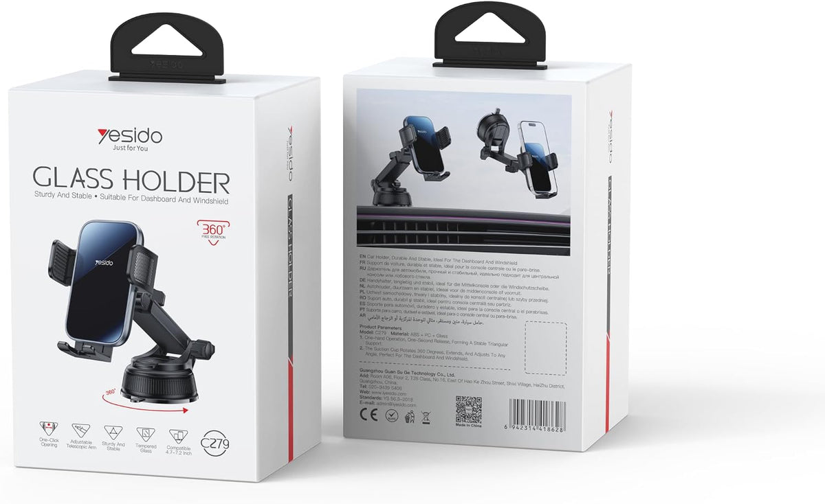 HOLDER YESIDO C279 BLACK