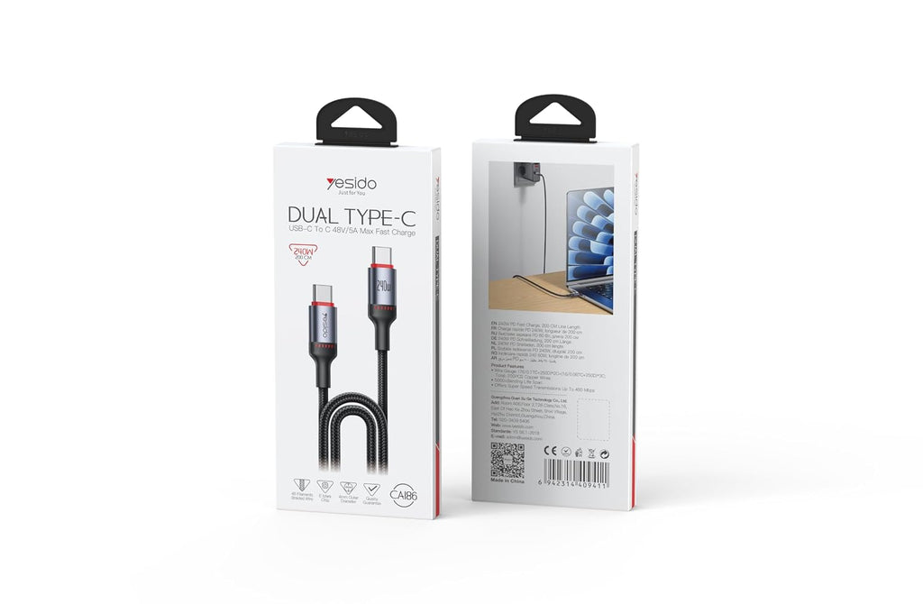 CABLE YESIDO CA186 BLACK