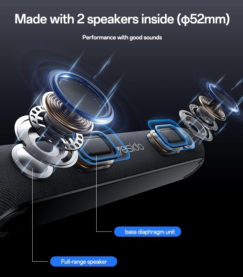 SPEAKER YESIDO YSW42 Black