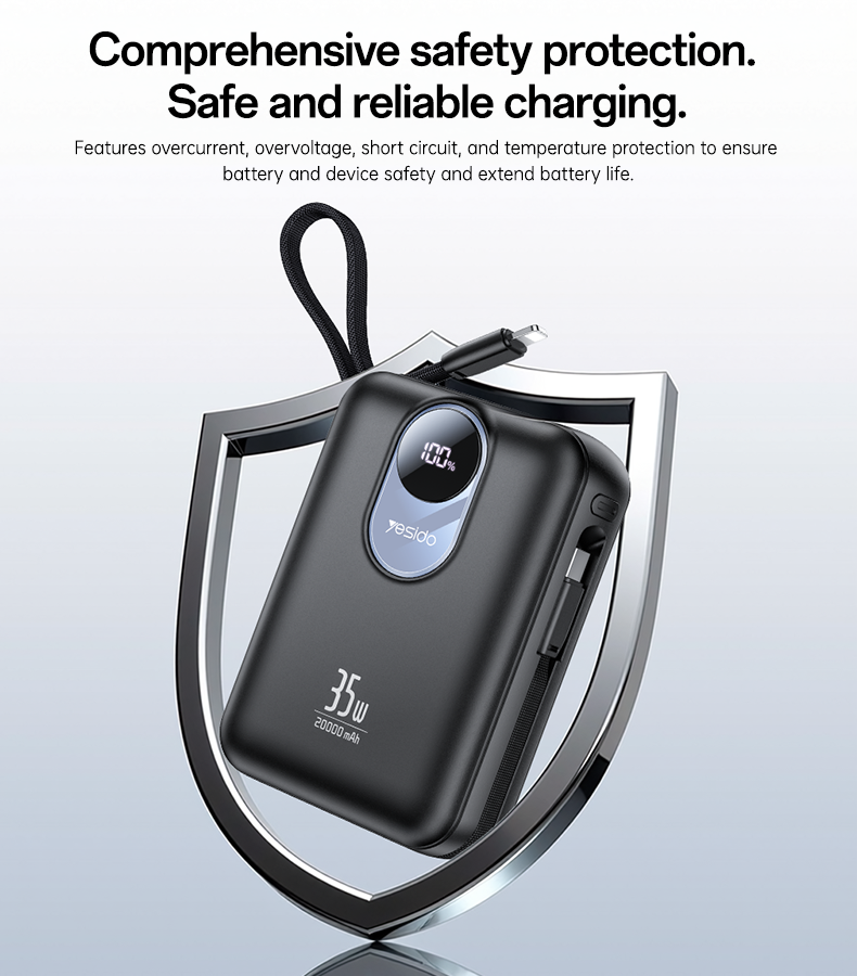 Power bank YESIDO YP94 BLACK