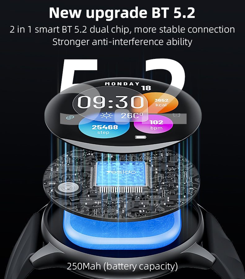 Sports Watch YESIDO IO29 BLACK