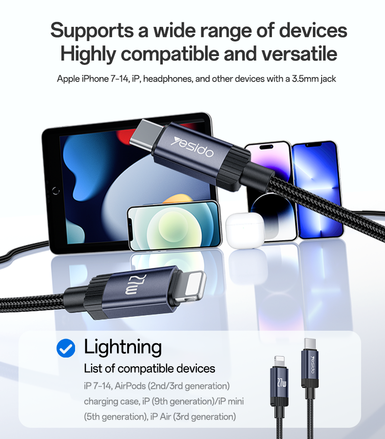 CABLE YESIDO CA204P BLACK