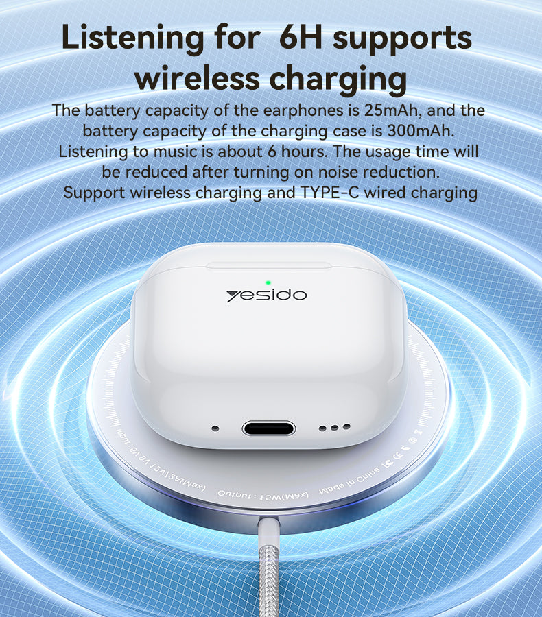 AIRPOD YESIDO TWS32 White
