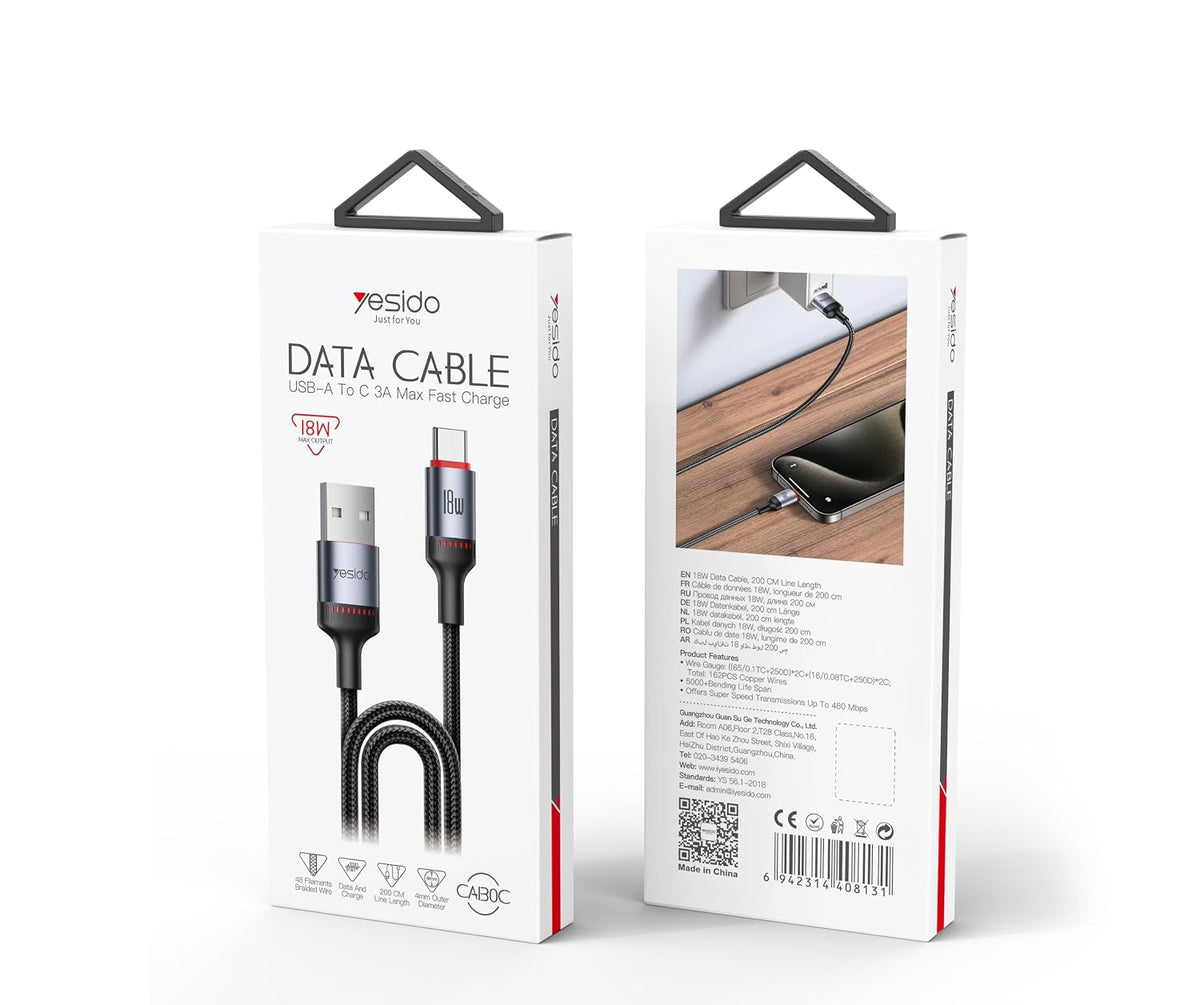 CABLE YESIDO CA130C BLACK
