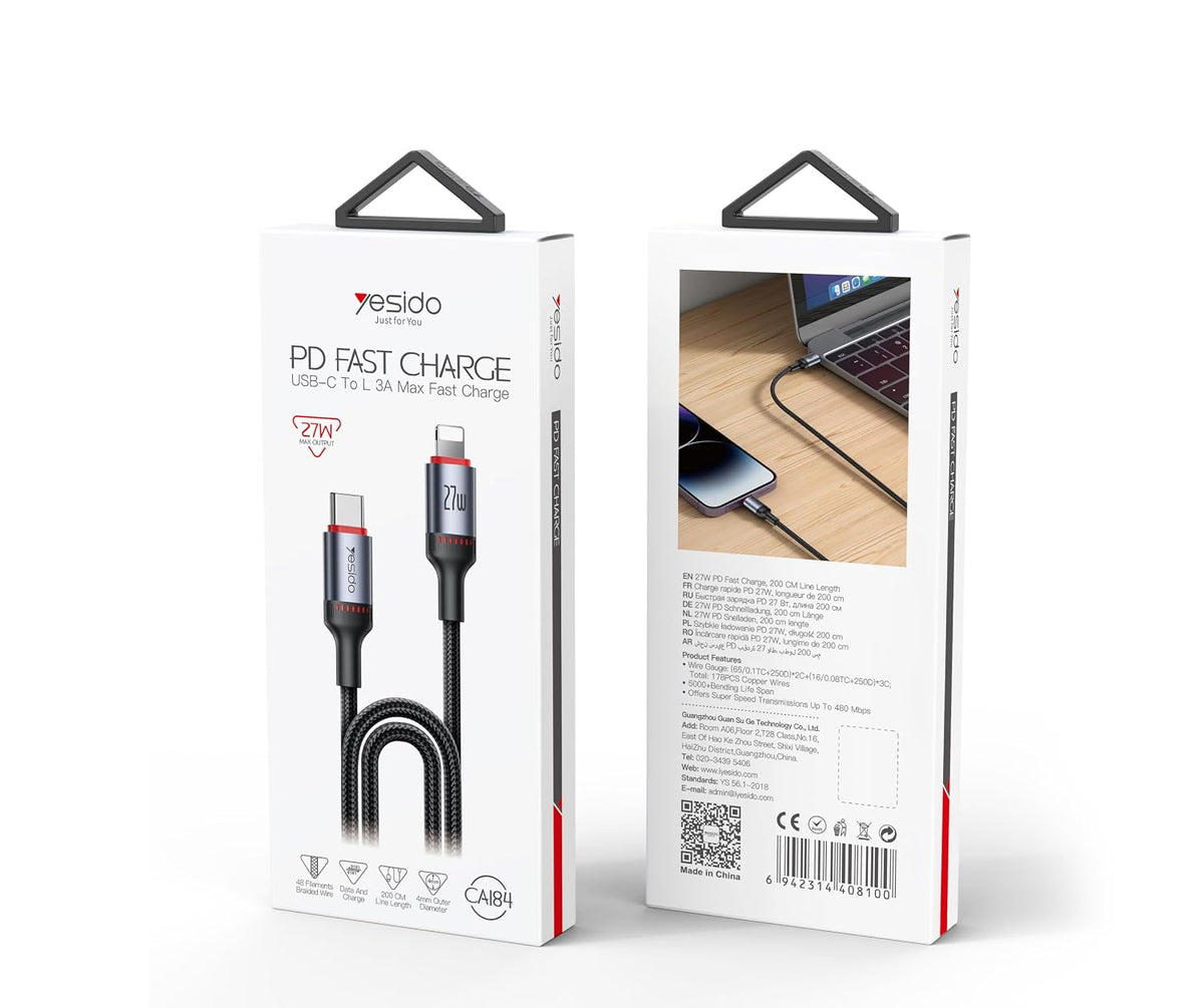 CABLE YESIDO CA184 BLACK