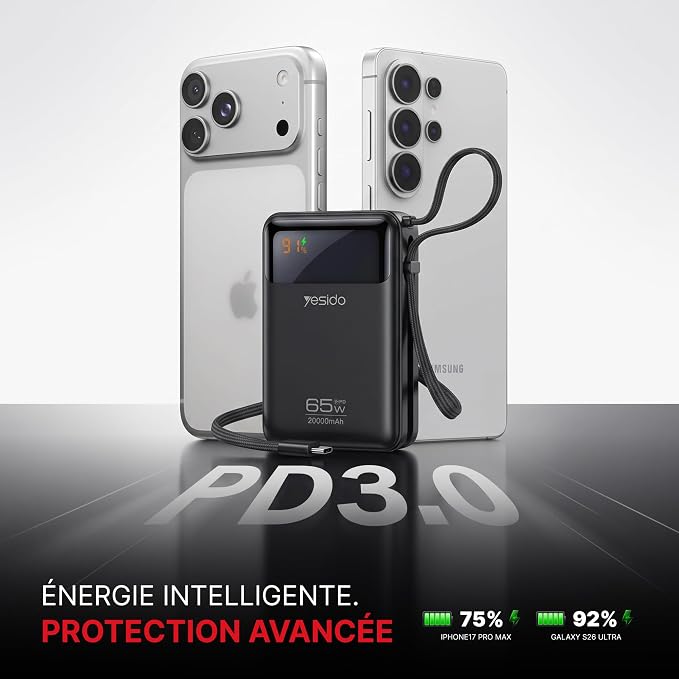 Power bank YESIDO YP97 BLACK