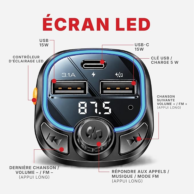 Car charger YESIDO Y70 BLACK