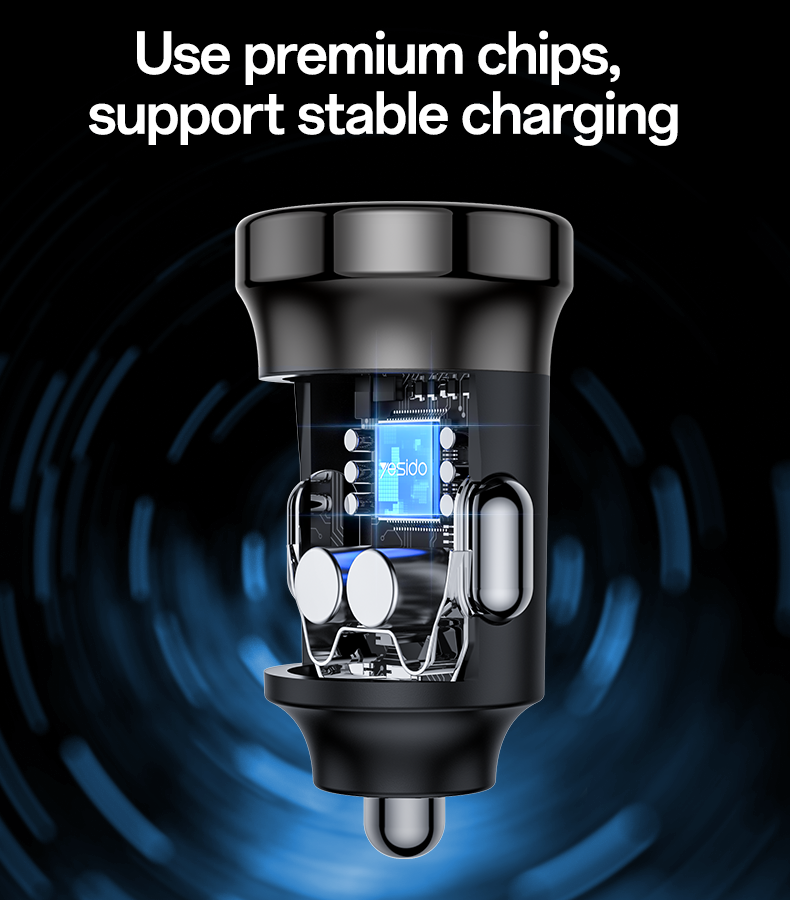 Car charger YESIDO Y73 BLACK