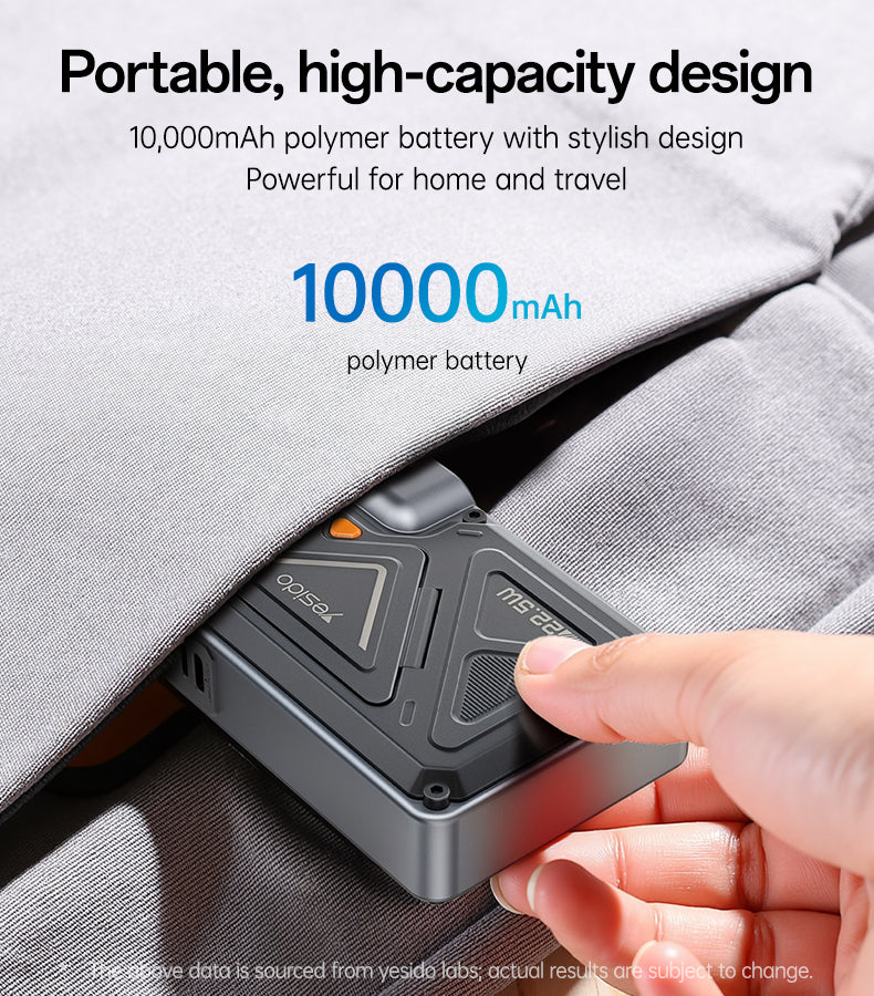 Power bank YESIDO YP89-EU BLACK