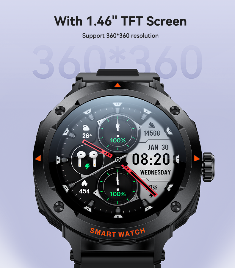 Sports Watch YESIDO IO50 BLACK