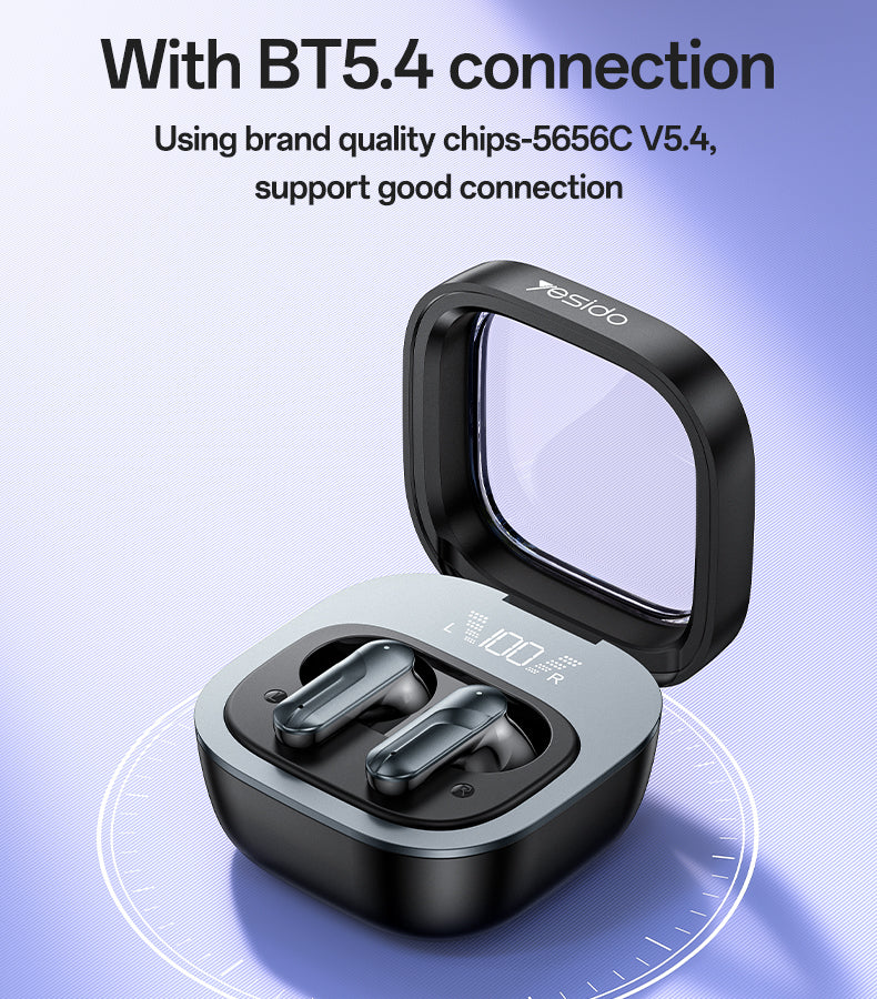 AIRPOD YESIDO TWS36 BLACK