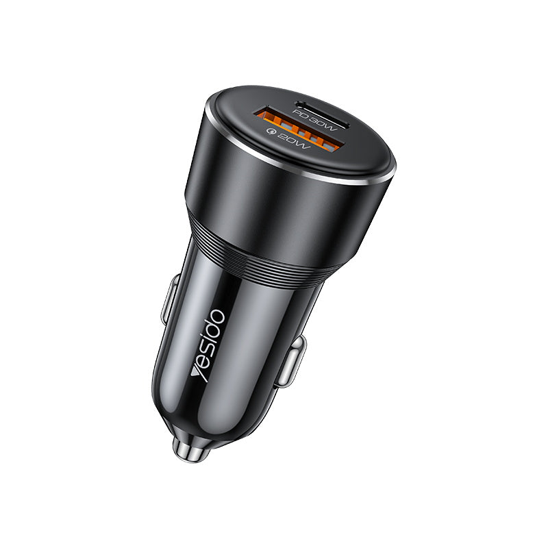 50W USB-A+C Car charger Y64