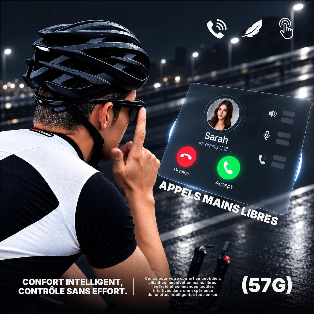 Smart Glasses YESIDO IO35 BLACK