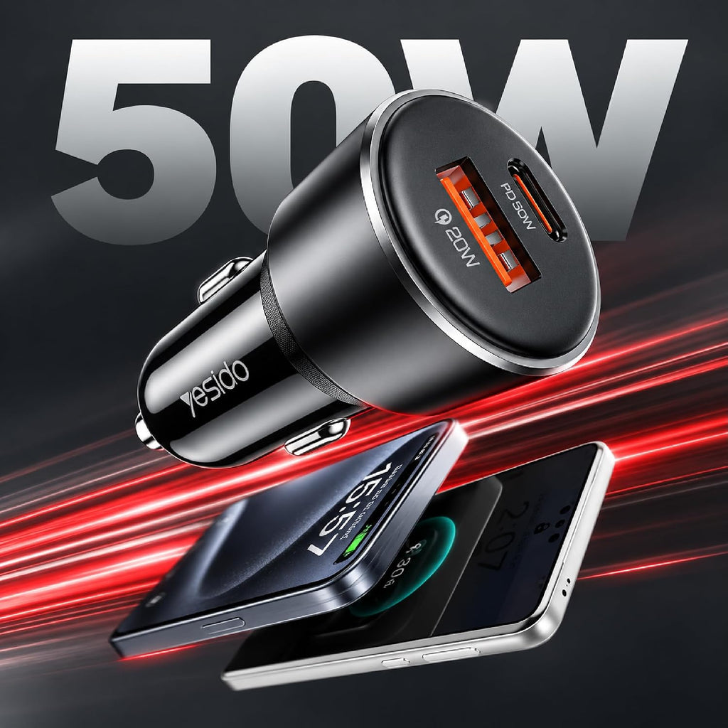 Car charger YESIDO Y64 BLACK