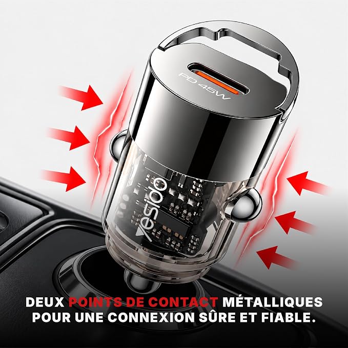 Car charger YESIDO Y67 BLACK